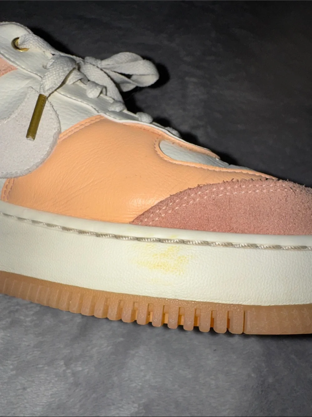 Mens Nike Air Force 1 AF1 Shadow Sisterhood Cashmere Peach & Cream